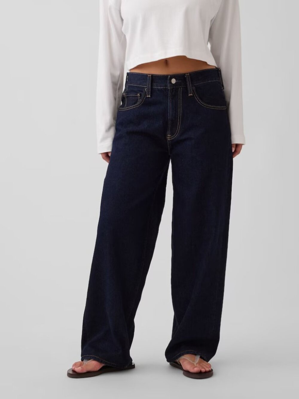 GAP x Hailey Bieber Extra Baggy Jean - Midnight Indigo - size 26 /2 R - Picture 2 of 8